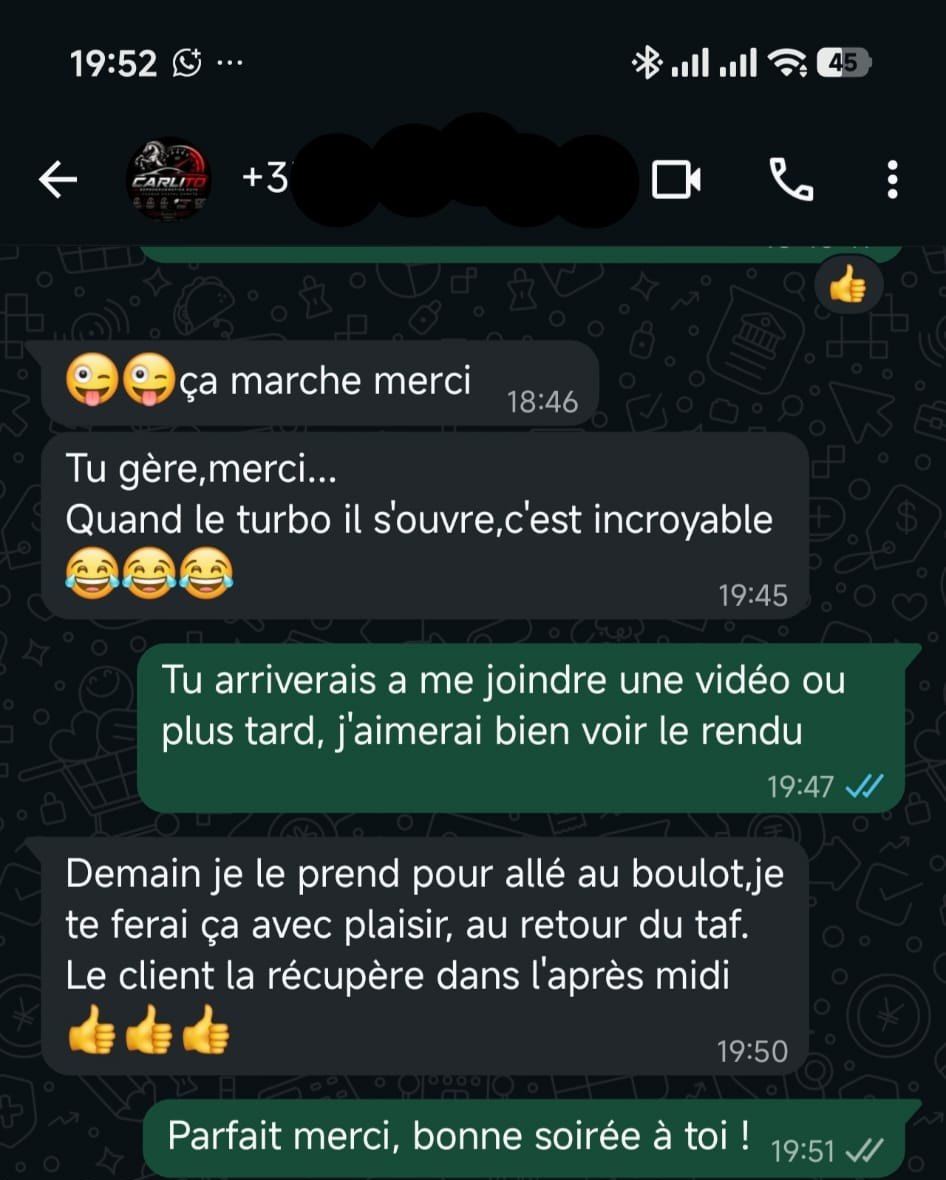 Capture d'un retour client
