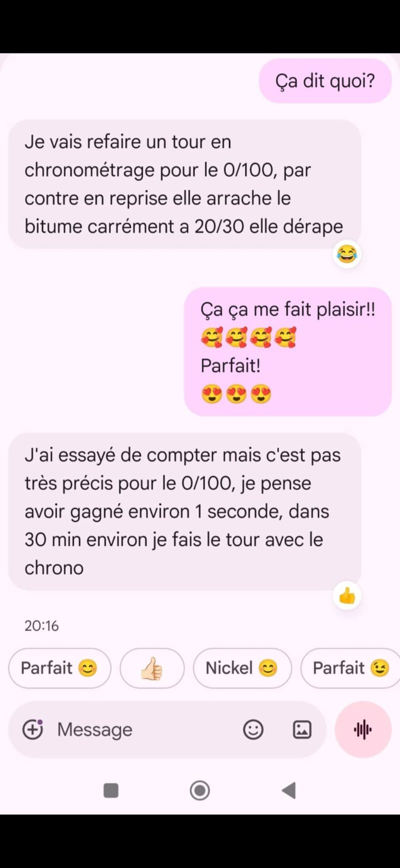 Capture d'un retour client
